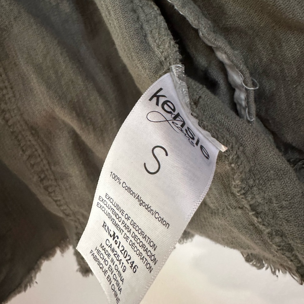 Kensie Olive Corduroy Jacket - Picture 3 of 4